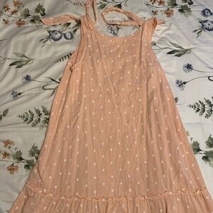 Tie back loft mini dress